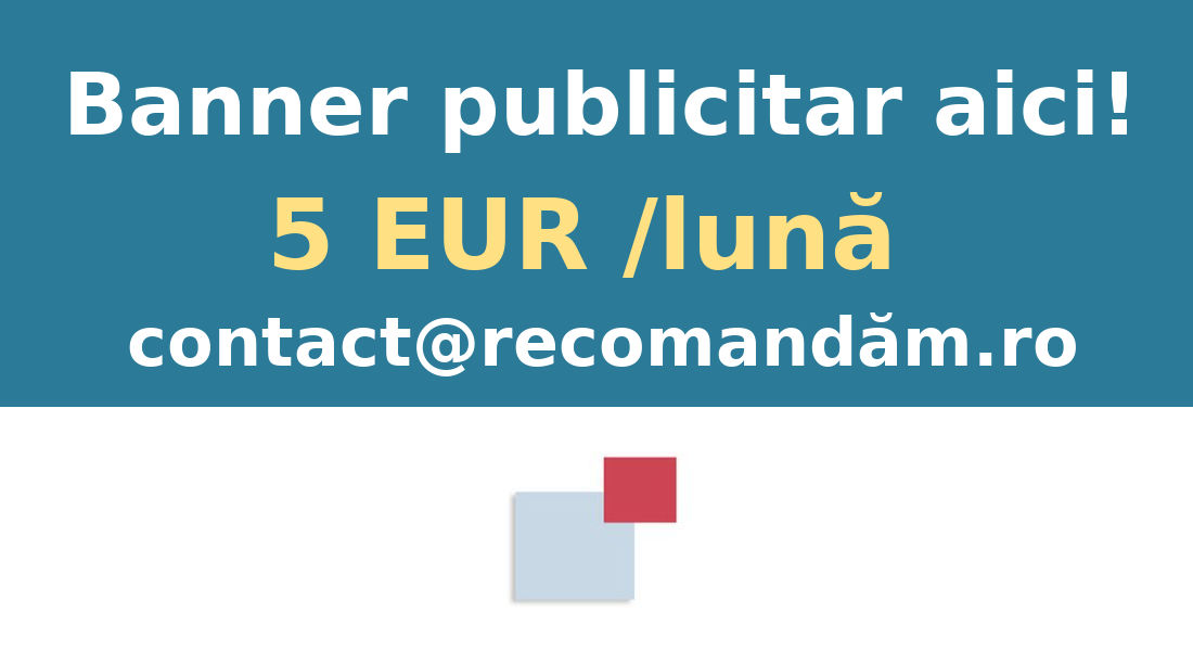 Banner web publicitar doar cu 5.00 EUR lunar!